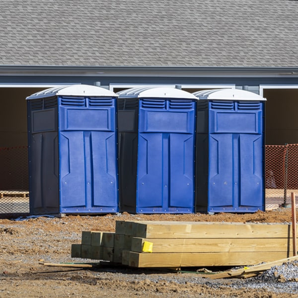 what is the maximum capacity for a single portable restroom in Casa Conejo California